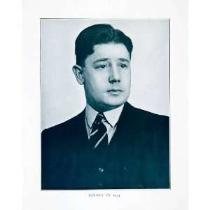 1934 Print Binney George Arctic Explorer Royal Naval Reserve Commander 