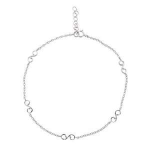  Sterling Silver Infinity Anklet Eves Addiction Jewelry