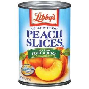 Libbys Peaches Sliced In Pear juices Concentrate, 15 oz Cans, 12 ct 