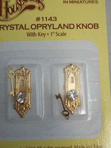 Crystal Opryland Knob 1/12 scale dollhouse 1143 2pc  