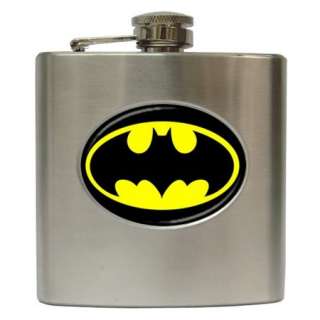Batman Logo Movie Stainless Steel Hip Flask Cool Funky Collectoin Gift 