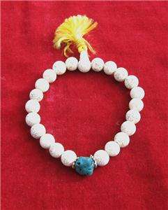   Buddhist Tibetan Lotus Seed Turquoise color resin wrist Mala bracelet