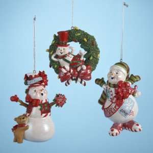 Club Pack of 12 Snow Dudes Red & Green From Santa Snowman Christmas 