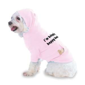  happy back Hooded (Hoody) T Shirt with pocket for your Dog or Cat 