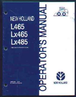 New Holland L465 Lx465 Lx485 Tractor Manual 1996  