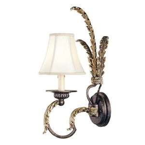 Parisian Collection Wall Sconce Single Light Fixture In French Bronze 