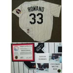 Aaron Rowand Signed White Sox Rep Jersey w/Patch:  Sports 