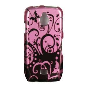  Purple case with black swirl design case for the Samsung 