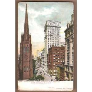   : Postcard Trinity Church early 1900s New York City: Everything Else