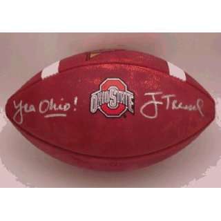  Jim Tressel Signed Ohio State Official NCAA Football 