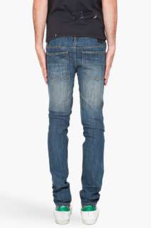 Cheap Monday Narrow Poly Blue Jeans for men  SSENSE