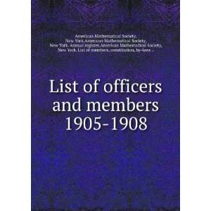   List of members, constitution, by laws  American Mathematical