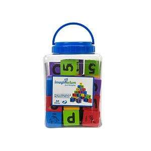  Imaginarium 30 Piece Alphabet & Numbers Foam Blocks: Home 