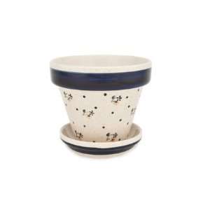  Polish Pottery Country Meadow Small Flower Pot: Kitchen 