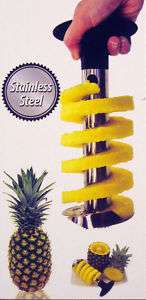 Stainless Steel Fruit Pineapple Corer Slicer Peeler Cut   NEW   FREE 