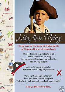 Pirate Birthday Invitations *Print your own*  
