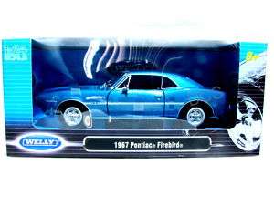 Welly 1967 Pontiac Firebird Blue 1/24 Diecast Car  