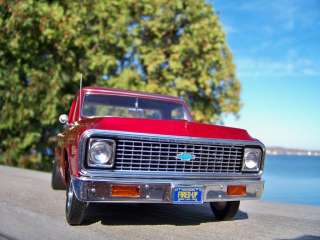 18 Detroit Diecast Custom Cragar HY61 Burgundy Red 1972 Chevrolet C 