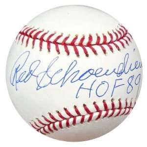  Autographed Red Schoendienst Baseball   HOF 89 PSA DNA 