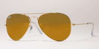 NEW Ray Ban RB 3025 Aviator Sunglasses Gold W3274 55mm  