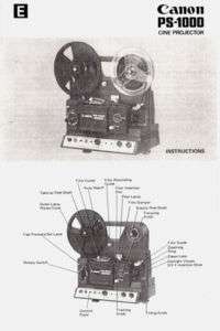 Canon PS 1000 Cine Projector Instruction Manual  
