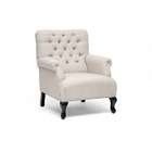   Trade Classic Beige Linen Club Chair Lounge Chair Set of 2 New