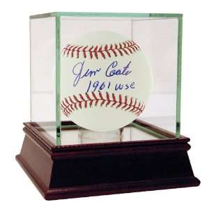 Jim Coates MLB Baseball w/ 1961 WS Champs Insc   Other Game Used MLB 