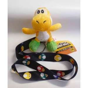  Mario Bros Yoshi Lanyard   Yellow Yoshi   Mushroom Lanyard 