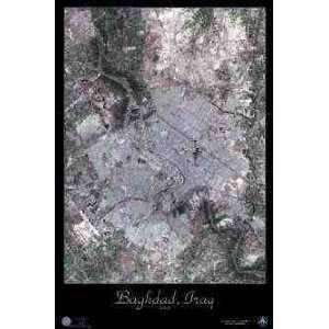  Satellite Print of Baghdad, Iraq, 24x36