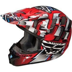  Fly Racing Youth Kinetic Dash Helmet   Youth Large/Red 