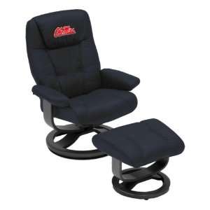  Ole Miss Rebels Leather Swivel Chair: Furniture & Decor