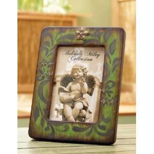   Brown and Green Jeweled 4x6 Picture Frame (set of 2) 