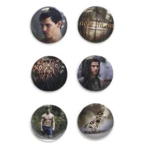  Saga New Moon   Merchandise (6 Piece Button Set   Jacob Black 