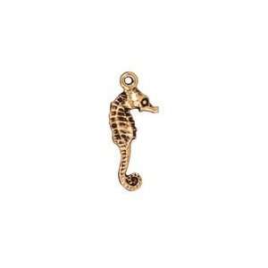   Gold (plated) Seahorse Charm 10x24mm Charms: Arts, Crafts & Sewing