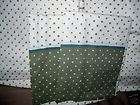 QUEEN SHEET SET CREME BACKGROUND WITH GREEN DOTS GREAT  