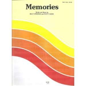  Sheet Music Memories Billy Strange Scott Davis 190 
