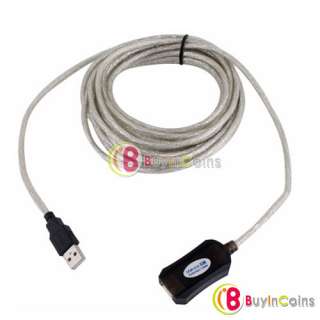16FT 5M USB 2.0 A Male to A Female Data Built in IC Extension Repeater 
