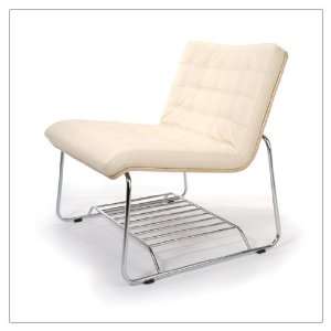 : Perch Lounge Chair   White Leather   Birch   Offi & Company   PERCH 