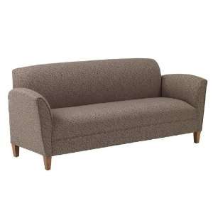  Sofa Couch with Cherry Finish Legs in Palm Fabric