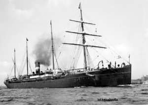 SS Spaarndam Steamship Steamer Ship Ocean Liner 1896  