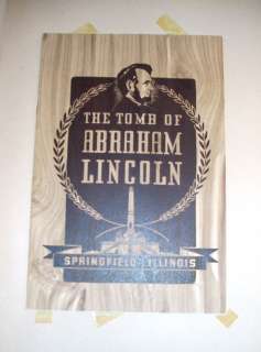Vintage 1948 Abraham Lincoln Scrapbook School Project  