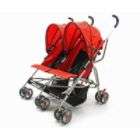 Dream on Me Side By Side Twin Baby Stroller, Red