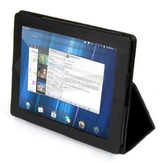 Leather Stand Cover Case for HP Touchpad Tablet Black  