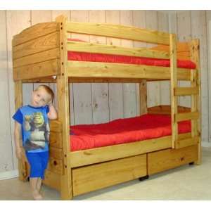  Custom Cabin Style Boys Bunk Bed