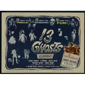 13 Ghosts Movie Poster (11 x 14 Inches   28cm x 36cm) (1960) Style A 