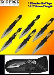6PCS of 5.5 Thunder Bolt Tactical Combat Throwing Knife 10306D 