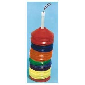  Disc/Half Cone Carrier w/ 72 Cones (6 colors) Sports 