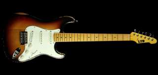 ESP LTD ST 203   Distressed 6 string Electric Guitar 3 Tone Burst 