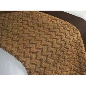    Bacati Eclectic Brown Enzyme Wash King Quilt