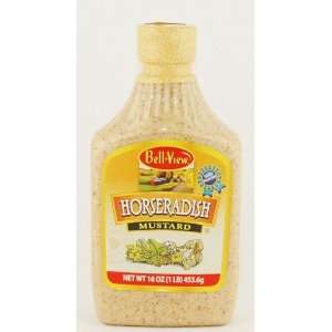 Bell View 16 oz Horseradish Mustard  Grocery & Gourmet 